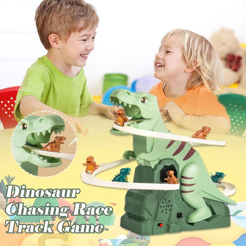 Dinosaur Climbing Slide Music Toys, Electric Dinosaurs Climbing Stairs Toy, Dinosaur Climbings Slide Toy, Electric Race Track Game Fun Track Slide Roller Coaster Toy for Children's Gifts - Image 4